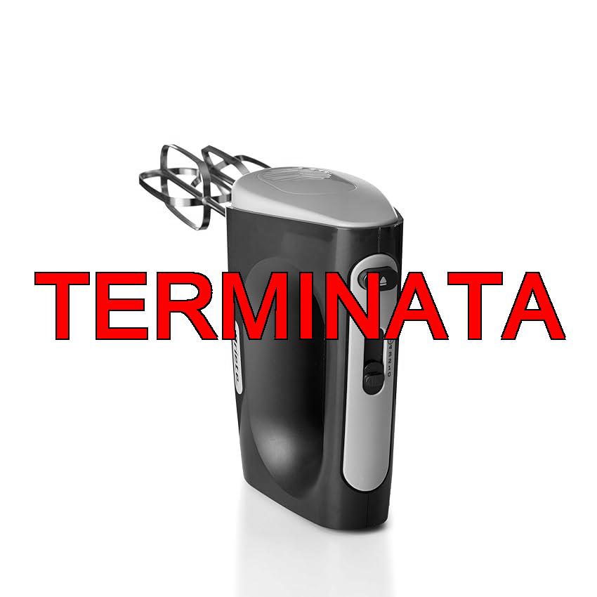 Ariete 1545 Sbattitore Breakfast, 450W, 5 velocità, Funzione turbo, 2 fruste, Dark & Sahara Grey