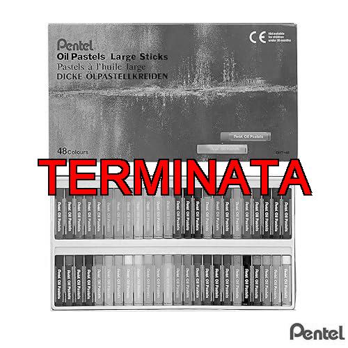 Pentel Set di 48 pastelli a olio, colori assortiti