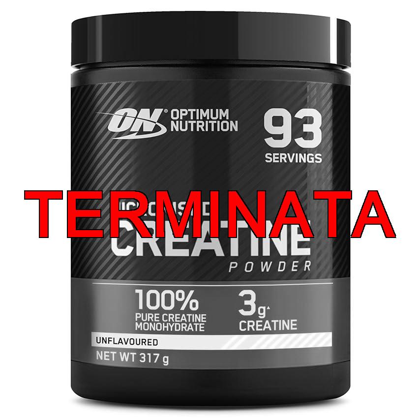 Optimum Nutrition Creatina Monoidrata Micronizzata in Polvere, Creatina Pura al 100% – Integratore per Migliorare Forza e Performance Muscolare, Pre e Post Workout, Senza Aroma, 317 g (93 Porzioni)