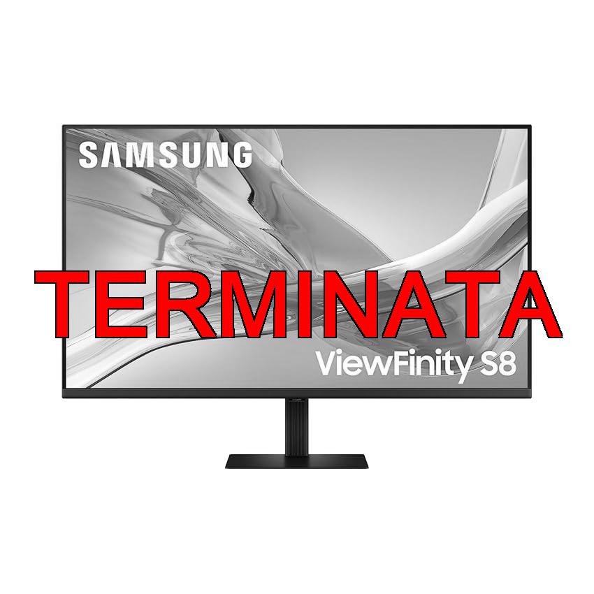 Samsung Monitor HRM ViewFinity S8 (S37D800UAU), Flat, 37”, 3840×2160 (UHD 4K), HDR10, 60Hz, 5ms, HDMI, DP, Ingresso Audio, PIP, PBP, Easy Setup Stand