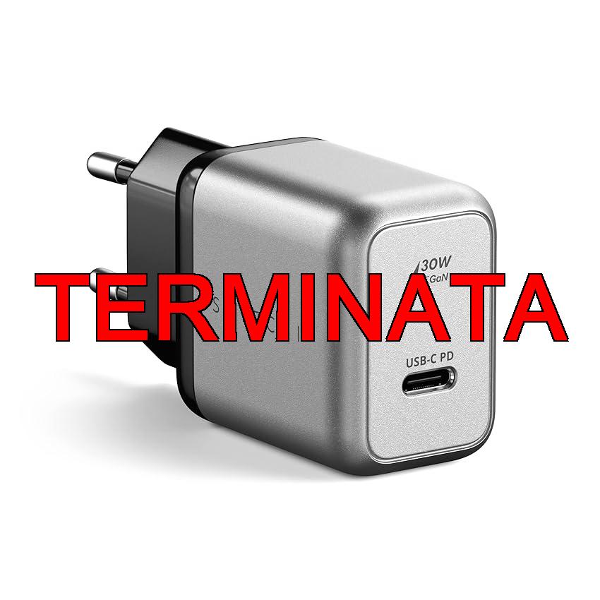 SATECHI Caricatore USB-C PD 30W Compatto, Ideale per Viaggi, Caricatore da Parete Rapido con Power Delivery per tutti gli iPhone 17 16 15 fino a 12, AirPods, Smartphone, Apple Watch, Galaxy e altro