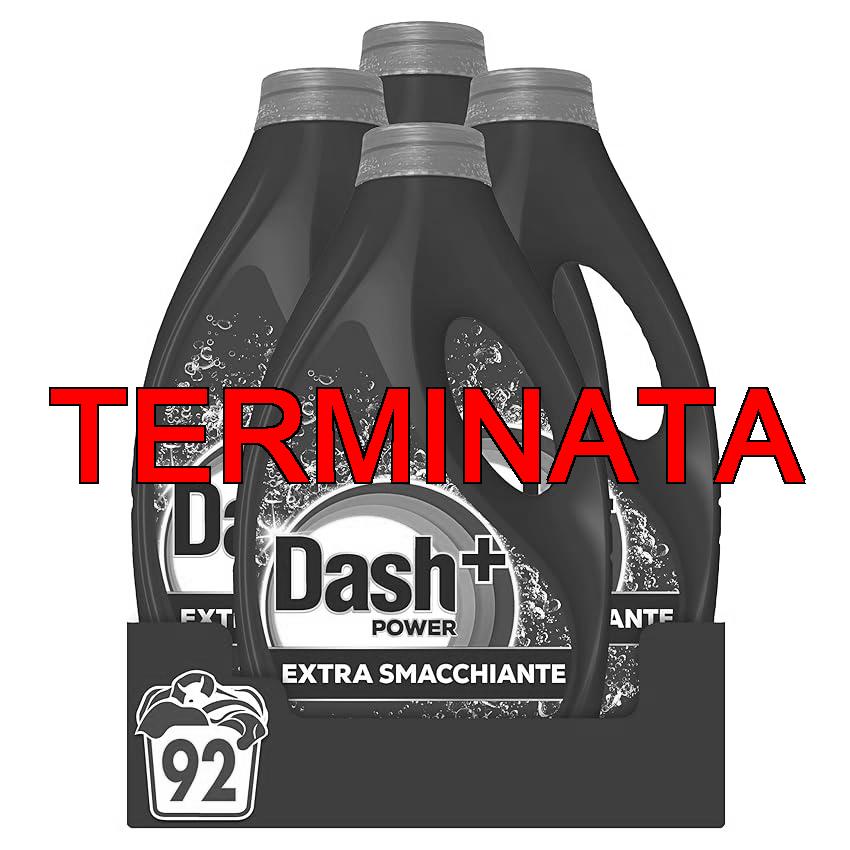 Dash Power Detersivo Liquido Lavatrice, 92 Lavaggi (4×23), Extra Smacchiante, Rimuove anche le macchie secche da 7 giorni, per una pulizia impeccabile