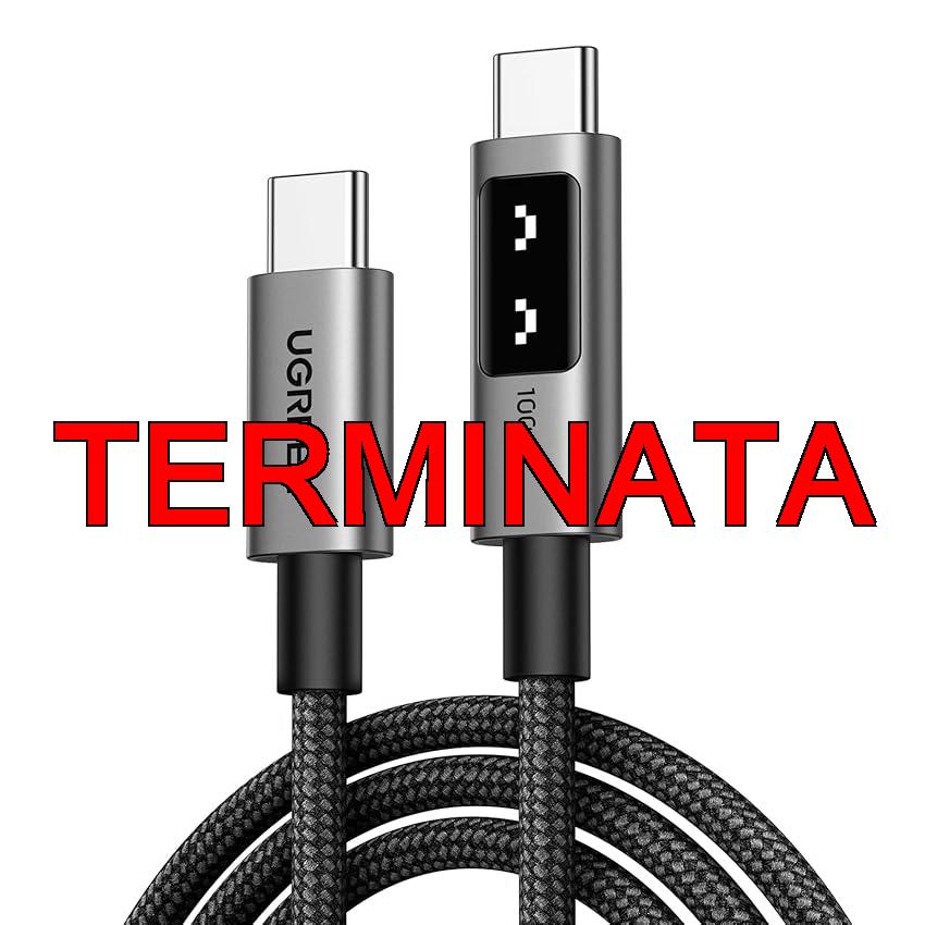 UGREEN Uno 100W Cavo USB C, Cable Type C in Nylon, Compatibile con MacBook iPad Air M2, ASUS, Acer, HP, iPhone 17 Pro Max Air, 16, 15 Plus Pro Max, Galaxy S25 Ultra S24 S23, Pixel 9, 8. 2M