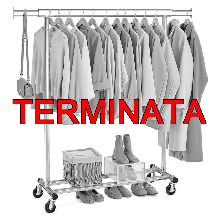 SONGMICS Stand Appendiabiti con Ruote, Attaccapanni Estensibile per Carichi Pesanti, Portata Totale 100 kg, 45 x (92-132) x 161,5 cm, Facile da Montare e Spostare, Argento HSR13S