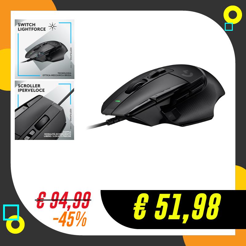 Logitech G G502 X Mouse Gaming Cablato – Switch…
