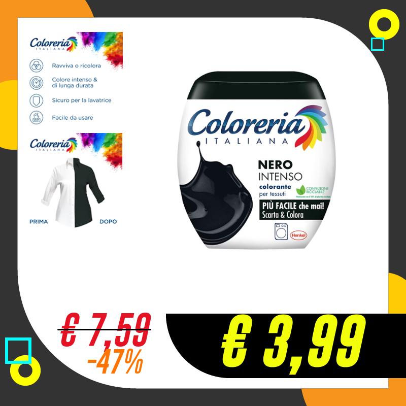Coloreria Italiana Grey Colorante Tessuti e Vestiti in Lavatrice