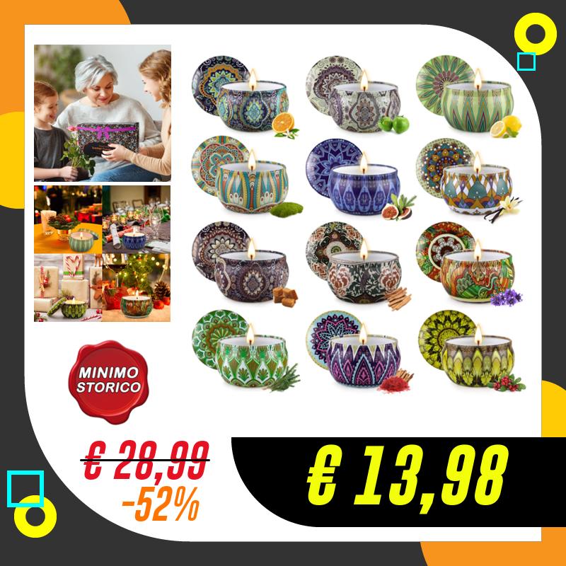 Candele Profumate Confezione da 12 Regalo Set per Donne…