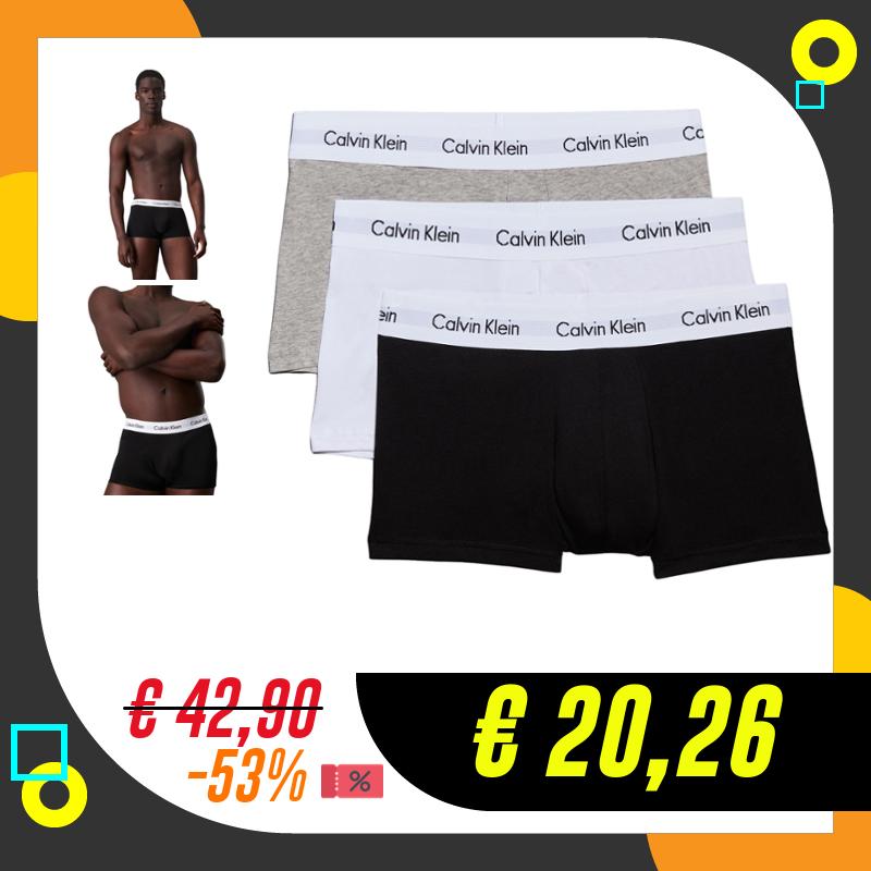 Calvin Klein Low Rise Trunk 3Pk, Boxer a vita…