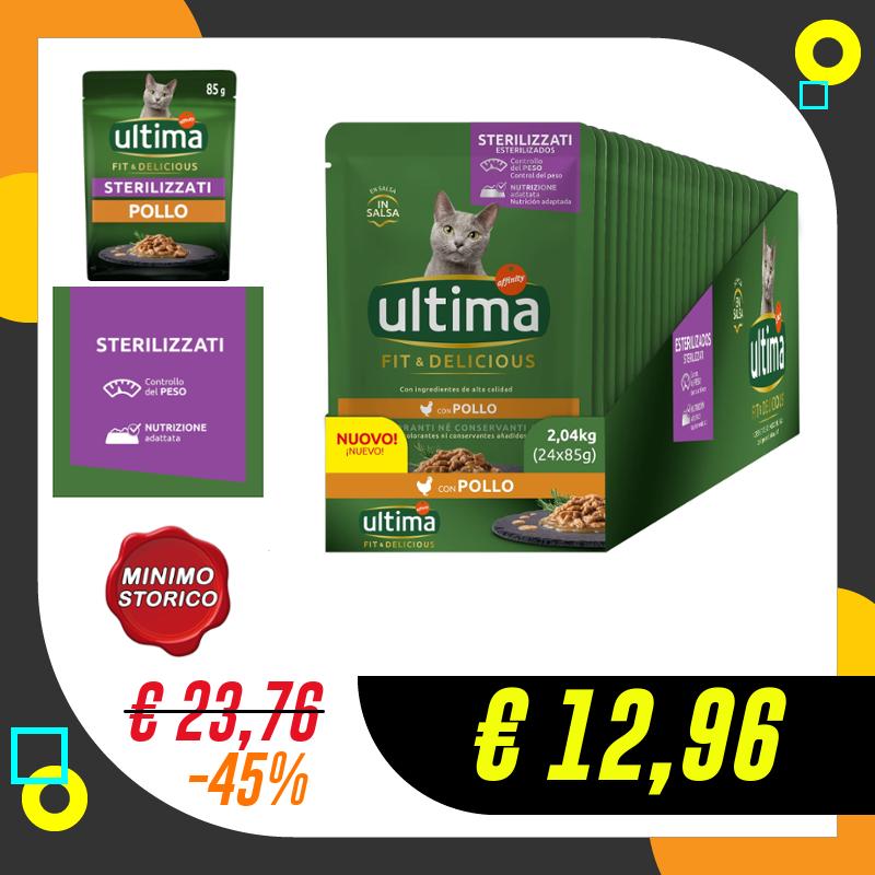 Ultima Cibo Umido per Gatti Fit & Delicious con…
