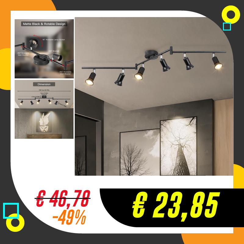 Dehobo Faretti LED da Soffitto Orientabili con 6 Luci…