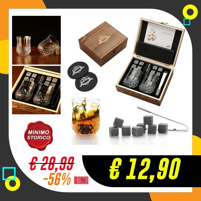 Set di 2 bicchieri da whisky, in vetro da…