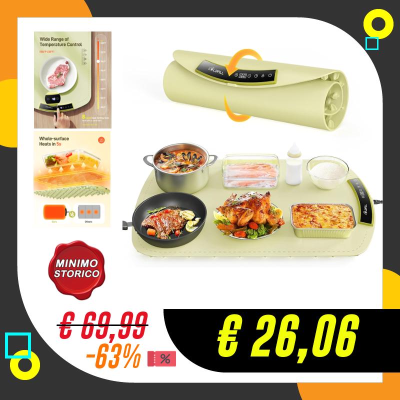 COLDFILL Vassoio Riscaldante – Tappetino Riscaldante Cucina – Scaldavivande…