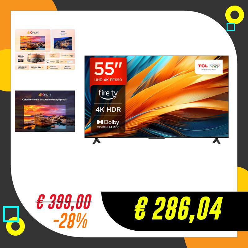 TCL 55PF650 55-inch TV 4K Ultra HD, HDR TV