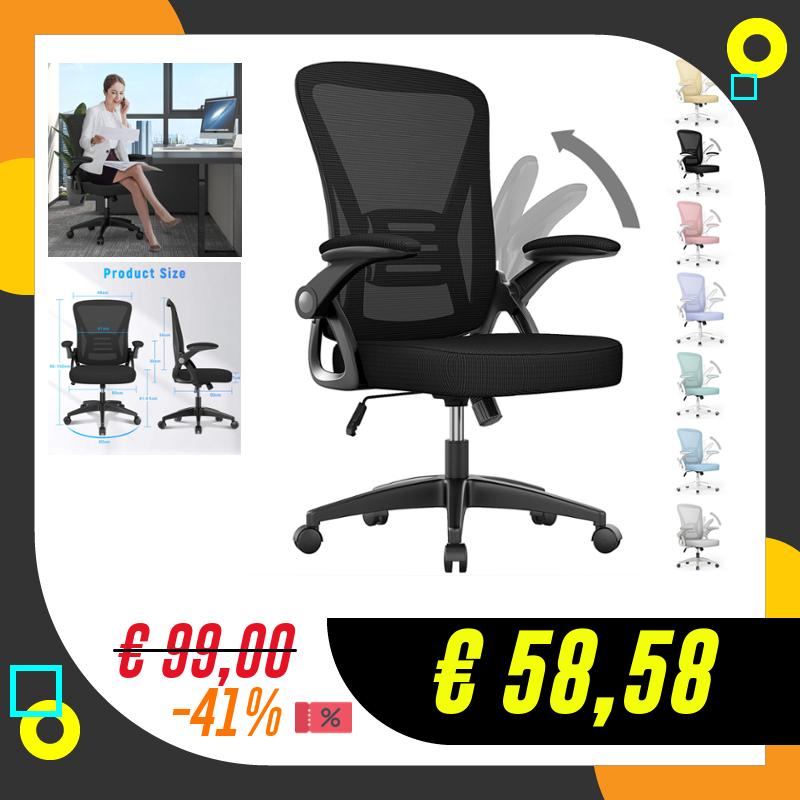 rattantree Sedia da Ufficio con Supporto Lombare, Sedia Ufficio…