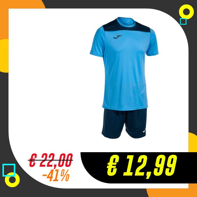 Joma Set uomo Phoenix II celeste blu navy