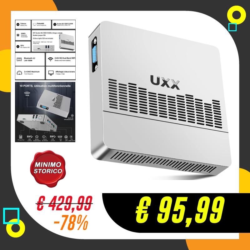 UXX Mini PC che supporta l’estensione SSD M.2 da…