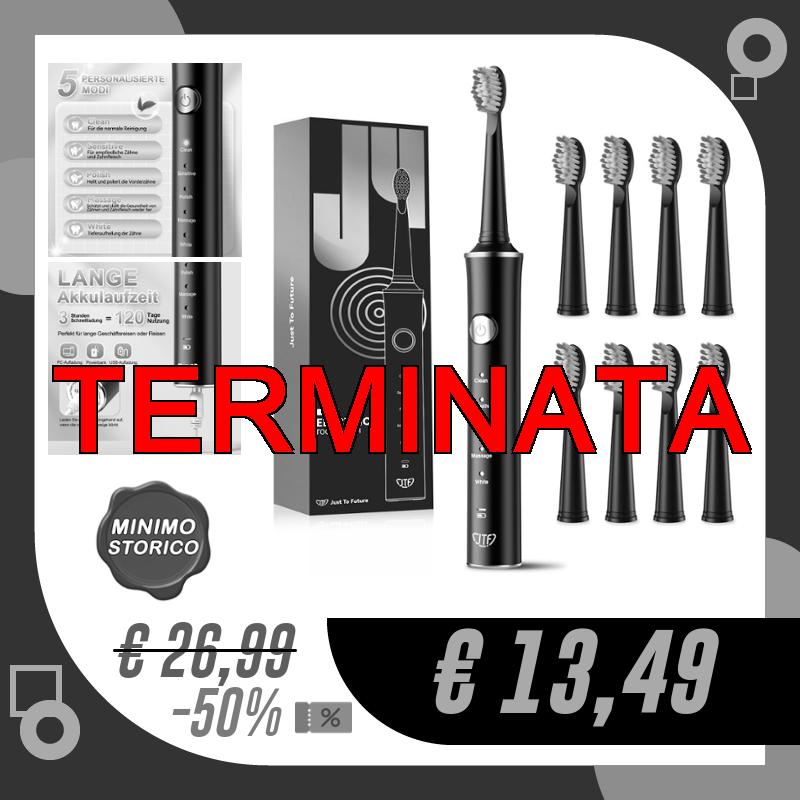 JTF Spazzolino Elettrico, Spazzolino da denti Sonico con 8…