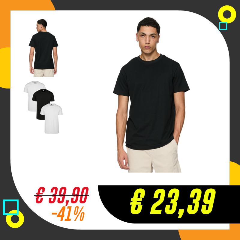 URBAN CLASSICS Maglietta Uomo Maniche Corte, T-Shirt Basic Casual…