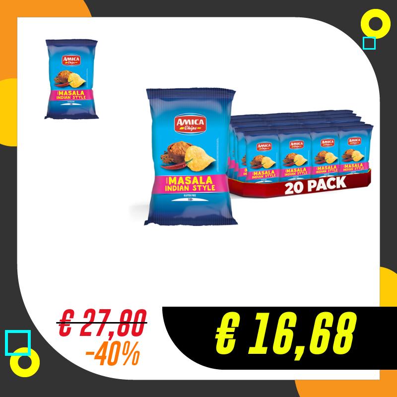 AMICA Chips | Patatina Gusto Masala Mix Spezie Aromatiche,…