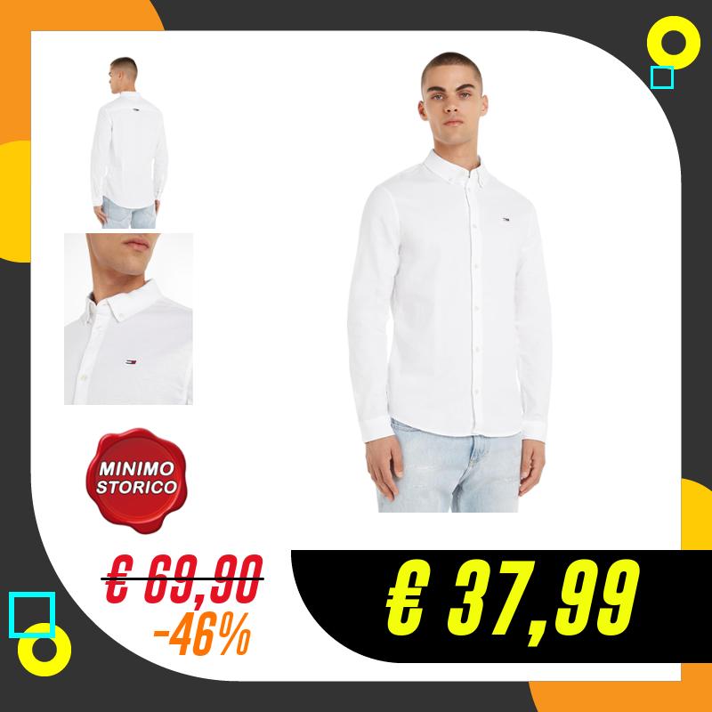Tommy Jeans Tjm Slim Stretch Oxford Shirt Dm0dm09594, Camicia…