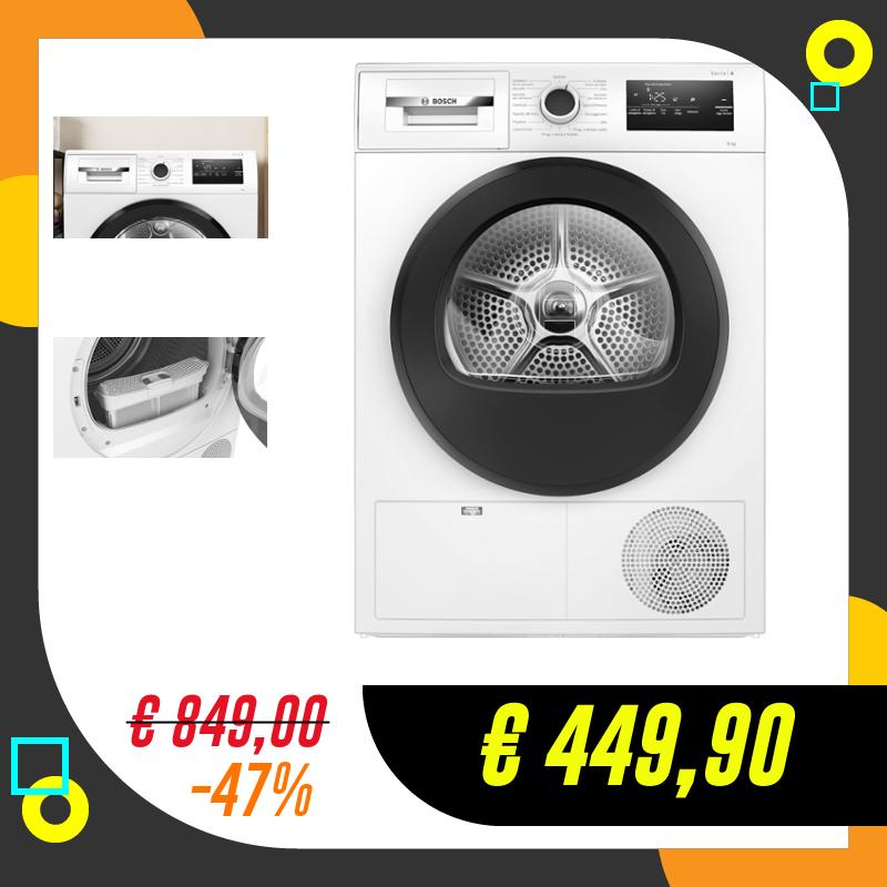 Bosch WTH85298II Serie 4, Asciugatrice a pompa di calore