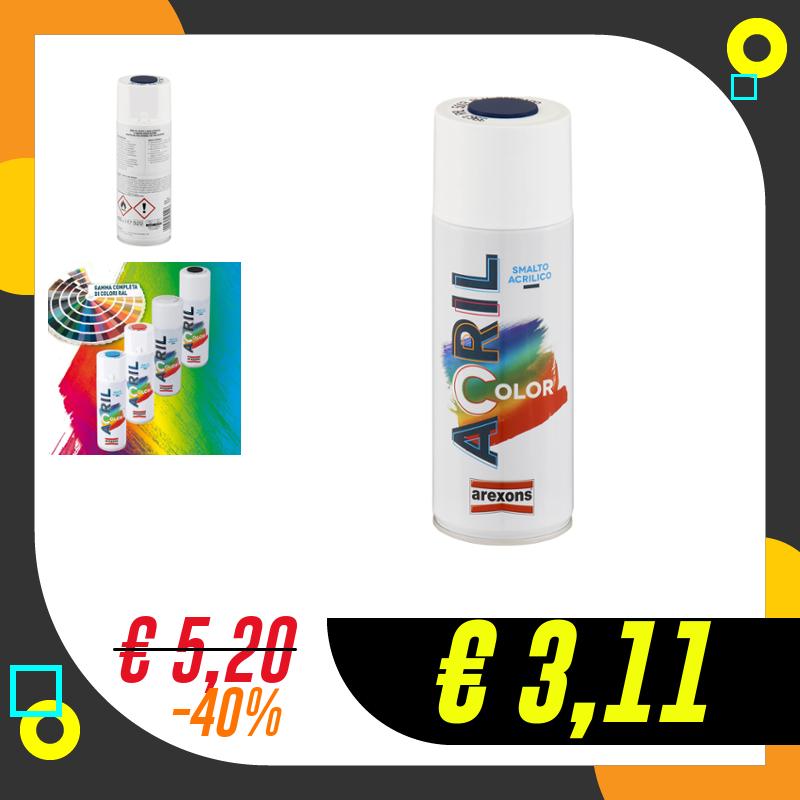 Arexons BOMBOLETTA SMALTO SPRAY ACRILICO 3963 BLU ZAFFIRO RAL…