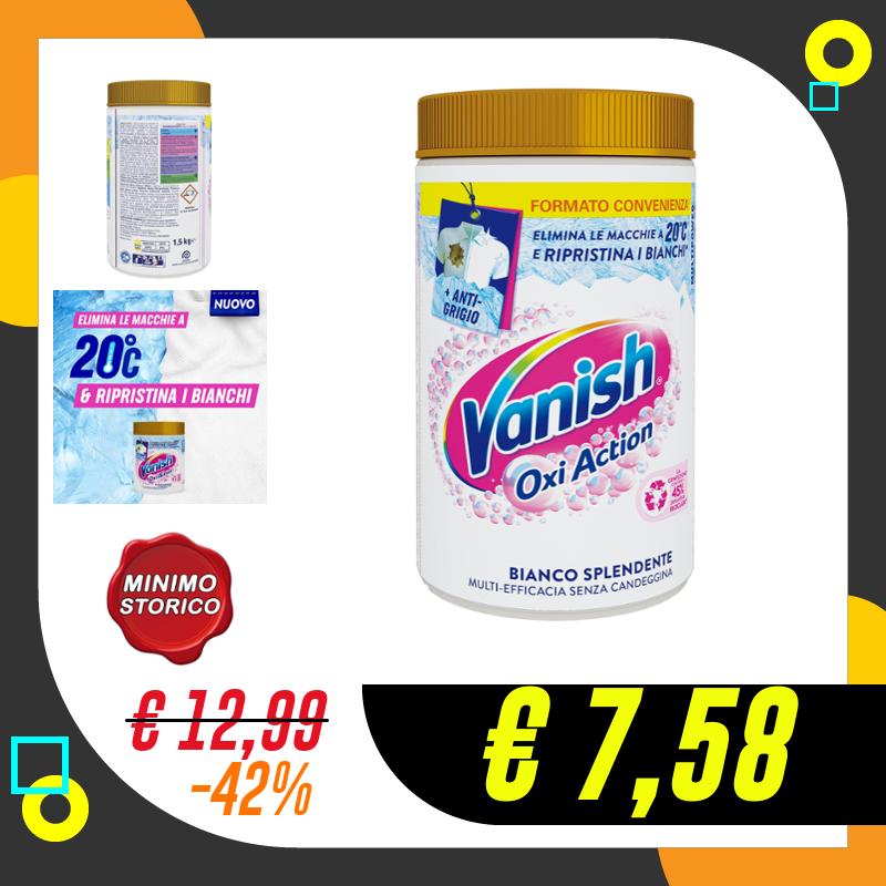 Vanish Oxi Action Multipower Polvere Bianco Splendente, Smacchiatore per…