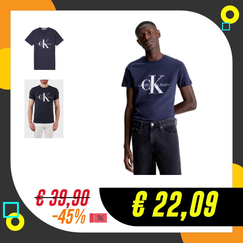 Calvin Klein Core Monologo Slim Tee J30j320935 Magliette a…