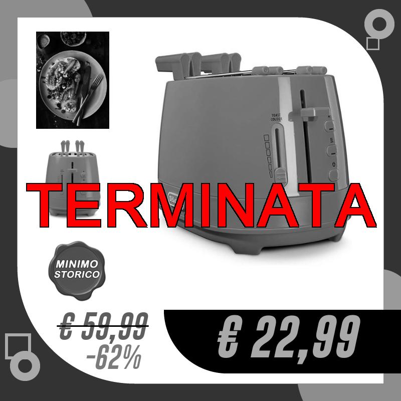 De’Longhi CTLAP2203.O Tostapane con Pinze, Controllo Progressivo del Grado…