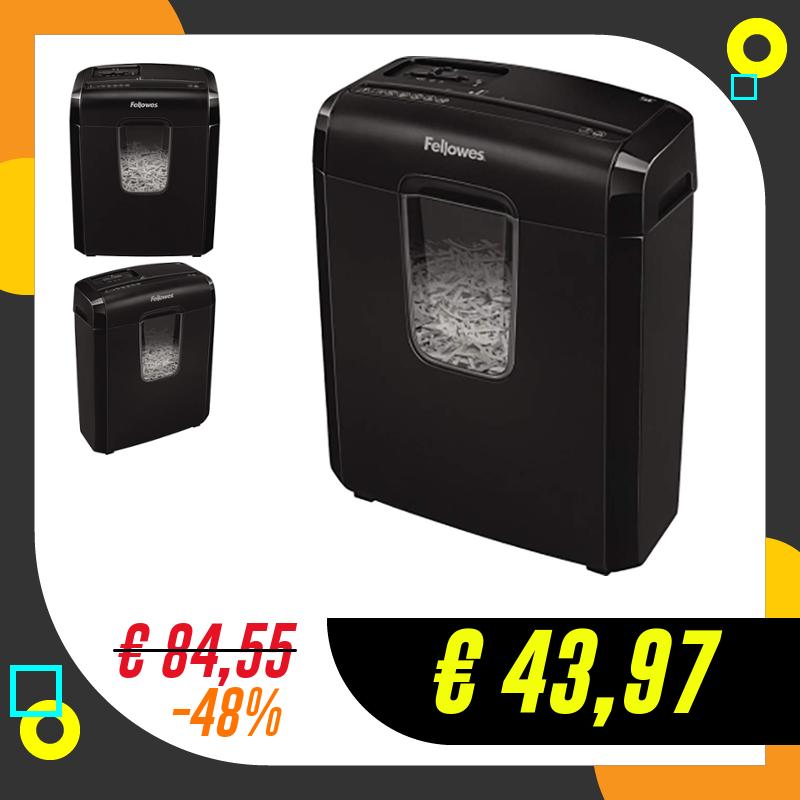 Fellowes Distruggi documenti a frammento 6C, 6 fogli