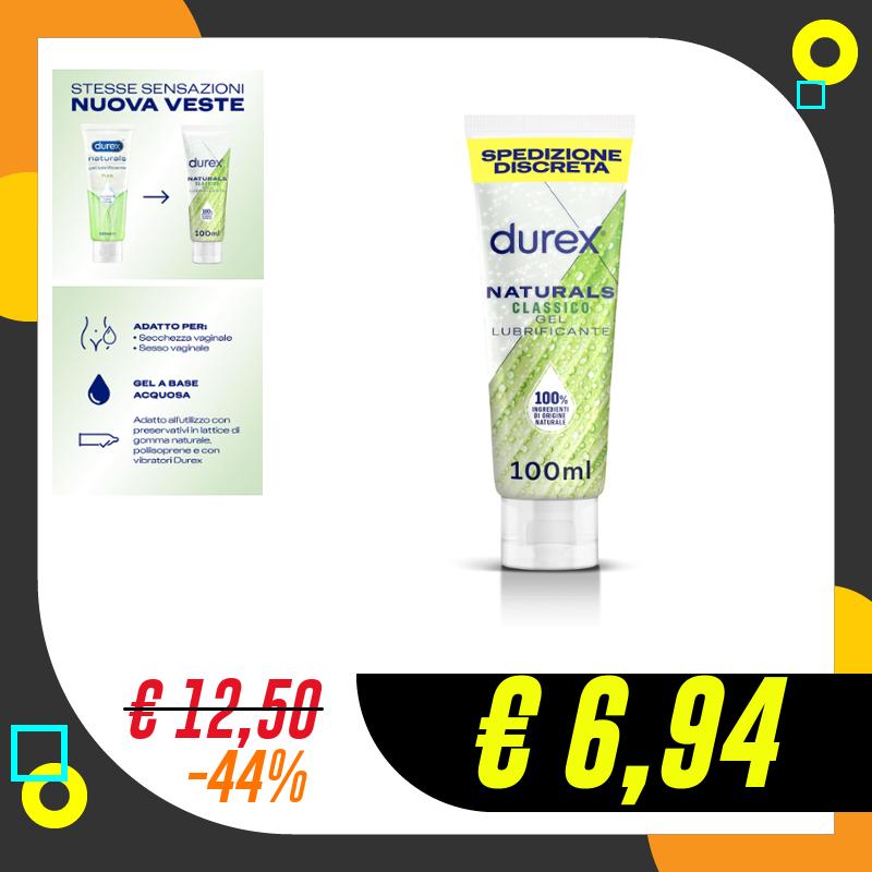 Durex Naturals Classico, Lubrificante Sessuale Intimo