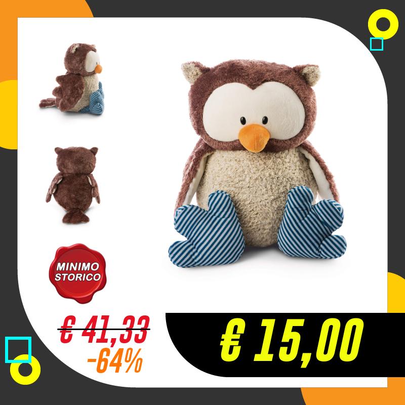NICI Peluche gufo Oscar 80cm, marroneeige