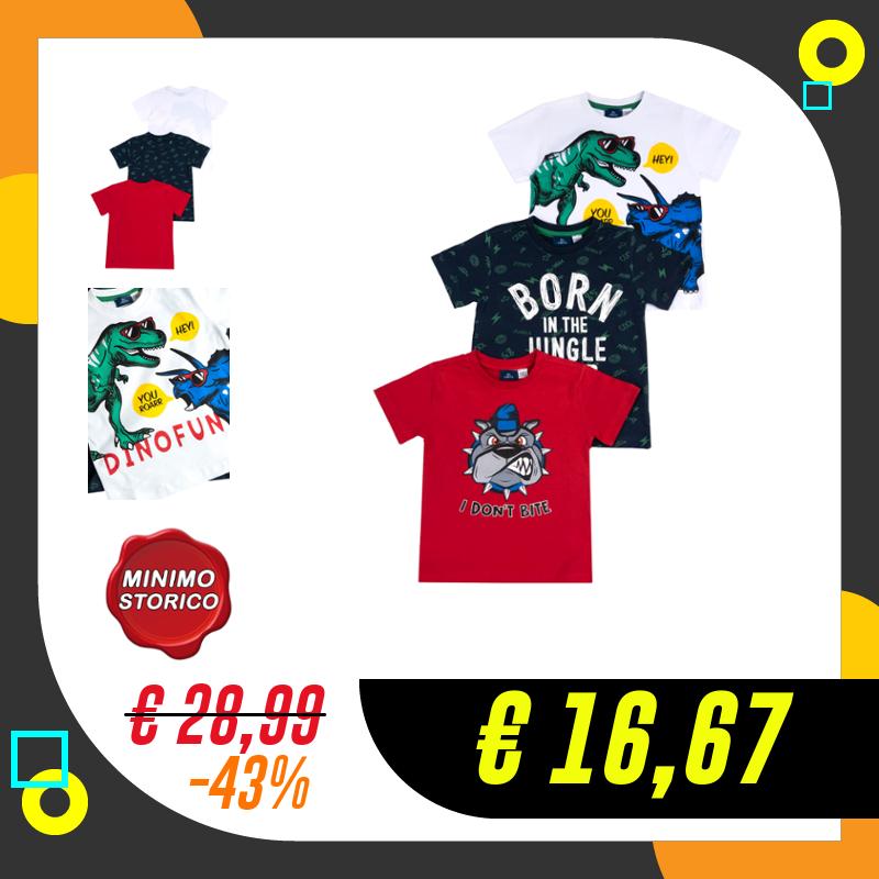 Chicco Set T-shirt Con Maniche Corte In Cotone Bambini…