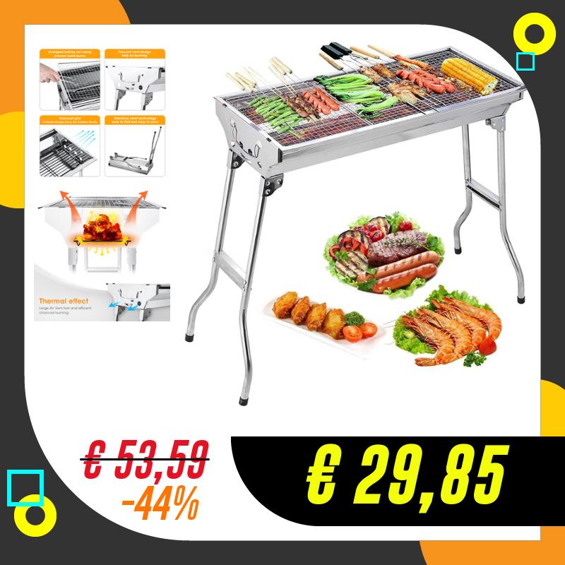 Uten Barbecue Griglia a Carbone Professionale per 5-10 Persone