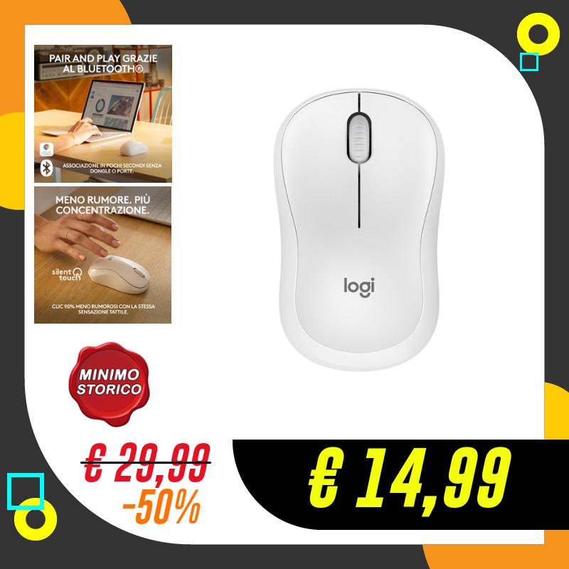 Logitech M240 Silenzioso Bluetooth Mouse, Wireless