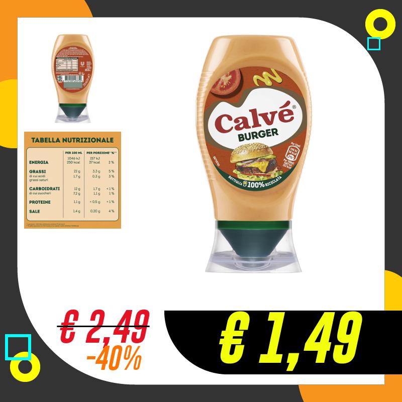 Calvé Salsa Burger, Formato 250 ml