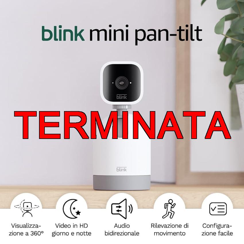 Blink Mini Pan-Tilt Camera | Videocamera intelligente di sicurezza