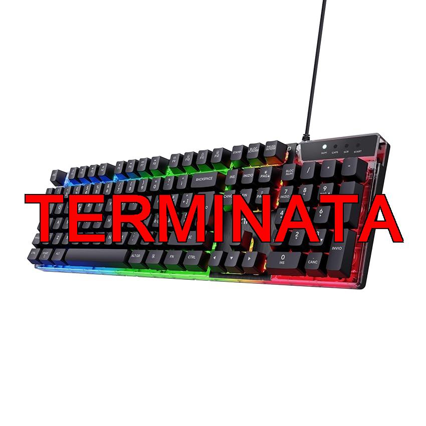 GXTrust 835 Azor Tastiera Gaming, Layout Italiano QWERTY